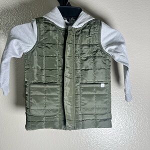 TOMMY BAHAMA KIDS BOY Toddler
QUILTED Hooded Green Olive Cotton jacket Sz-3T.